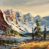 Moraine Lake Magic 40"x40"